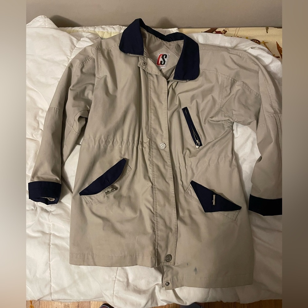 Mid length bomber jacket